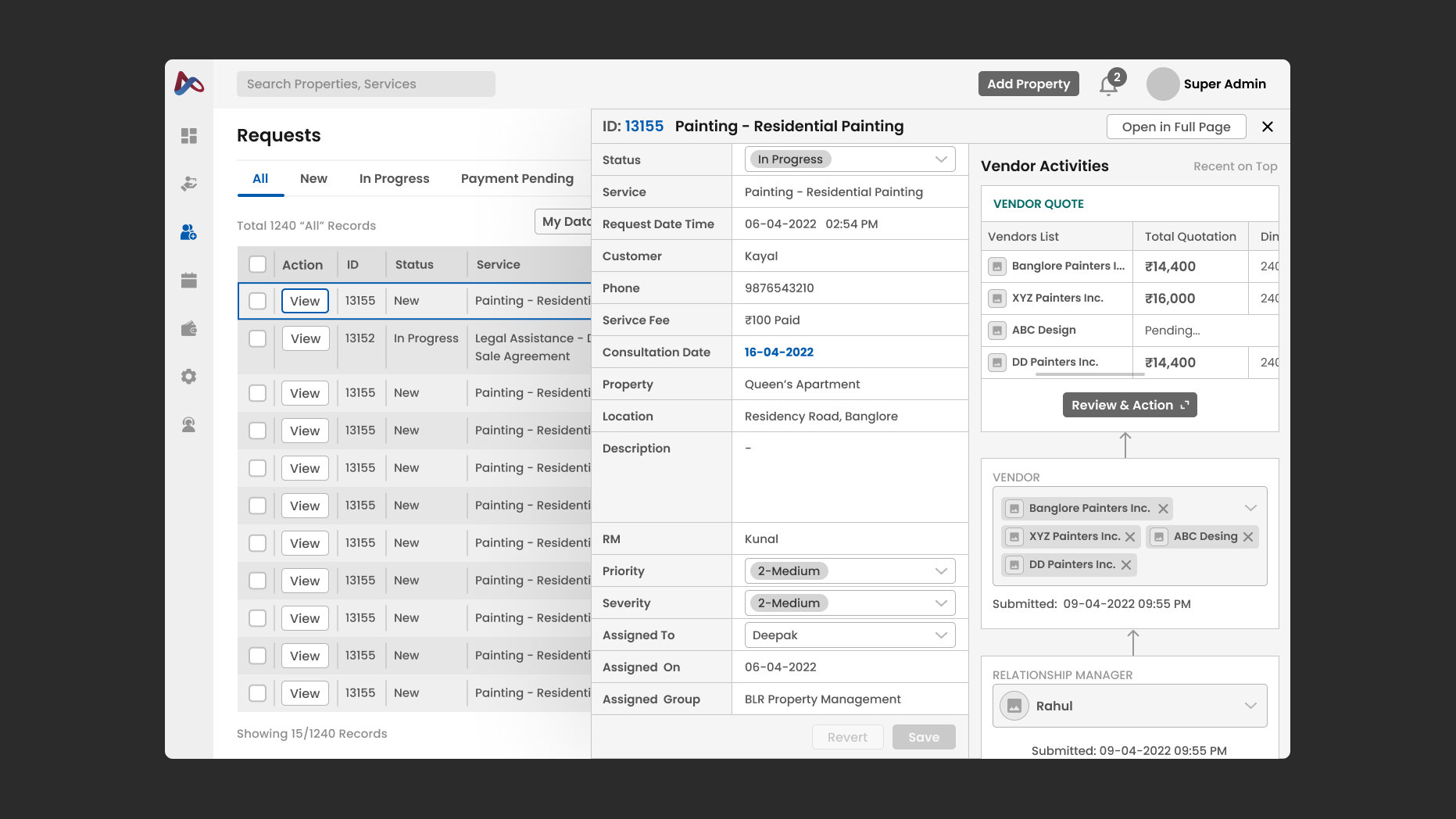 Properties Management App Admin
